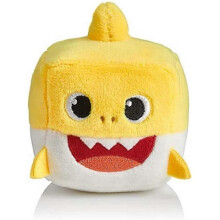 (yellow) Baby Shark Song Cube,singing Daddy Shark Plush,stuffed Animal Toys For Toddlers