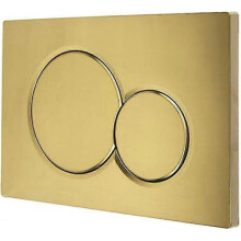 Double Flush Plate, Hidden Water Tank Into The Wall, Wall-mounted Toilet Flush Panel Button Accessories(matt Gold)