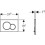 Double Flush Plate, Hidden Water Tank Into The Wall, Wall-mounted Toilet Flush Panel Button Accessories(matt Gold) 4