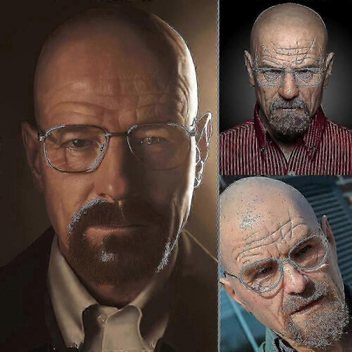 Breaking Bad Old Man Disguise Full Mask Halloween Cosplay Headgear 2