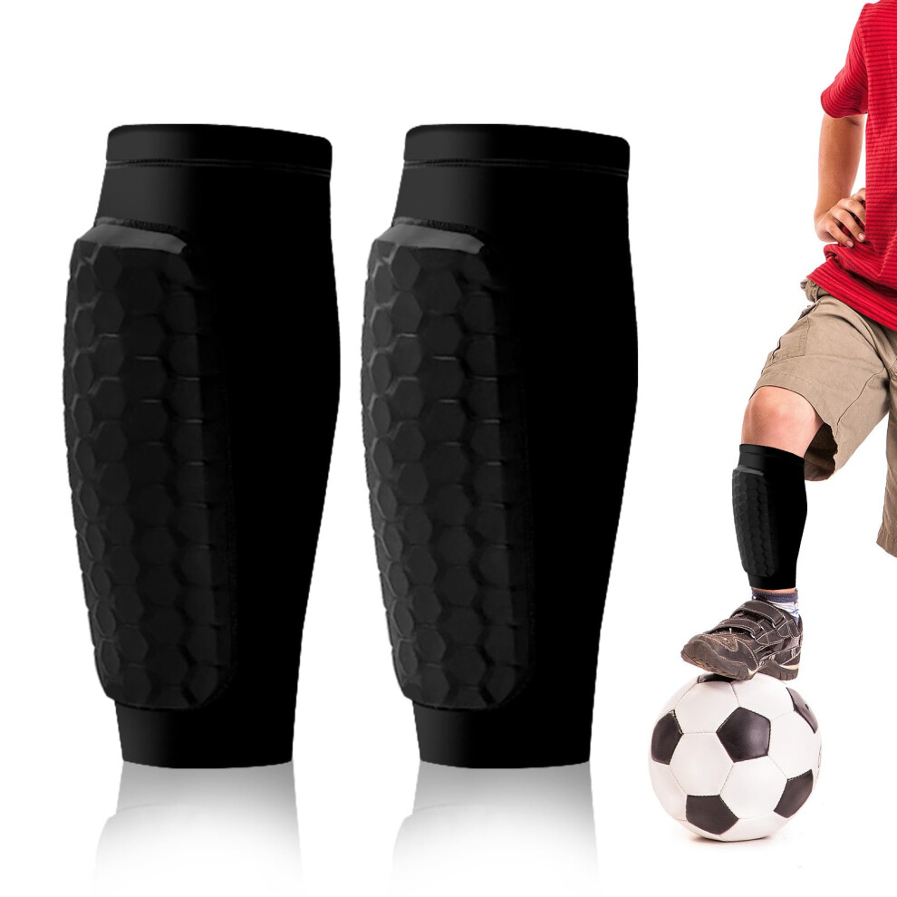 (Noir)2025 Neu Schienbeinschoner Kinder Fussball Atmungsaktiv & rutschfest Schienbeinschoner Fuball Herren | Pour heranwachsende Fub