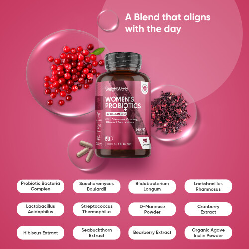 WeightWorld Womens Probiotics 30B CFU - 90 Vegan Capsules 1