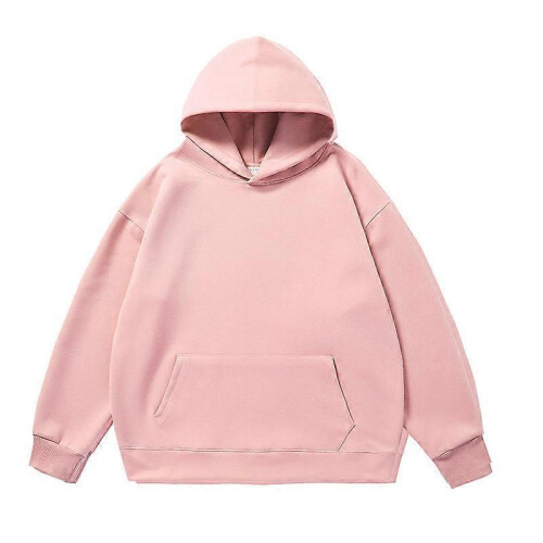 (XL, Lotus root pink) Men s casual pullover solid color sweatshirt suitable for autumn and winter