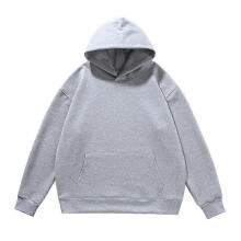 (XL, Flower gray) Men s casual pullover solid color sweatshirt suitable for autumn and winter