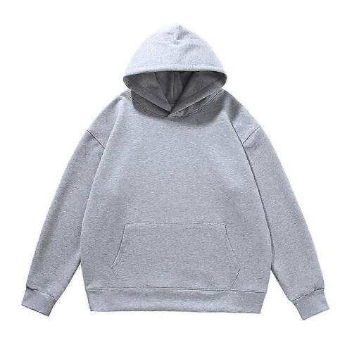 (XL, Flower gray) Men s casual pullover solid color sweatshirt suitable for autumn and winter