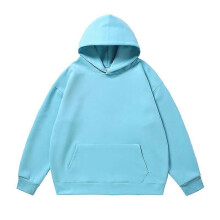 (XL, Light blue) Men s casual pullover solid color sweatshirt suitable for autumn and winter