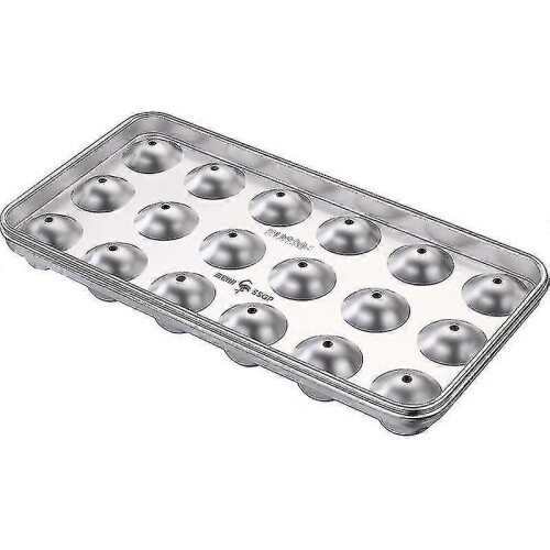 Stainless Steel Ice Cube Tray Round Ice Cube Maker Mold Home Party Cube Trays for Freezer Ice Cube