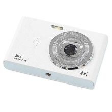 50MP 4K Digital Travel Selfie Camera with Dual Lens Zoom, Entry-Level Mini Retro Cam for Kids on Campus