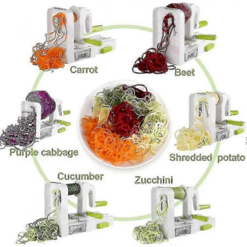 4 -blade Foldable Vegetable Spiralizer - Zucchini Noodle & Veggie Pasta Spaghetti Maker 1