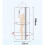 Round Polyester Shower Curtain Hanging Thermal Insulation Thickened Double Zipper D100 * L200cm 3