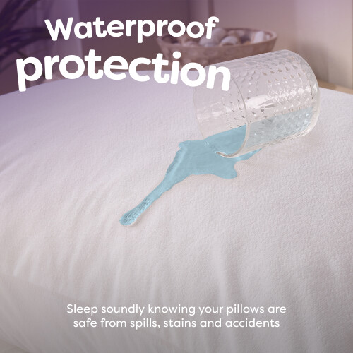 Slumberdown Waterproof Pillow Protector, 4 Pack 2