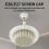 1pc Space Heater, Electric Warmer, Ceiling Fan Light with Heating Function 6