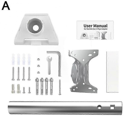 (Straight pipe)For StarLink Gen3 Roof Wall Mount 1