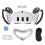 (White)7pcs Set Vr Accessories For Oculus/meta Quest 3, Front Headset Protector Cover, Controller Grips Cover, Lens Cover, Face Pad, Joystick Caps 1
