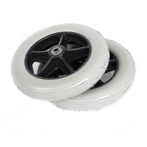 2pcs 7-inch Inner Hole Diameter 8mm Wheel Replacement for Wheelchairs, Rollators, Walkers, And More
