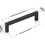 20 Pack Kitchen Door Handles 160mm Hole Centre Flat Black Cabinet Handles 2