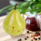 Pear Shaped Kitchen Timer 60-Minute Mechanical Timer Fruit Design Easy to Use Manual Wind-Up Timer Durable Plastic Stylish Cooking Accessory for Home 5