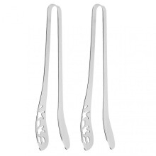 Premium Heat-Resistant Stainless Steel Food Tongs 304 Grade Multipurpose Kitchen Utensils for Steak Baking BBQ Durable Anti-Scald Design Set of
