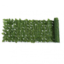 Artificial Fence Decorative Plastic Simulation Fencing Imitation Leaves with Watermelon Pattern 0.5x3m for Balcony Garden Pati
