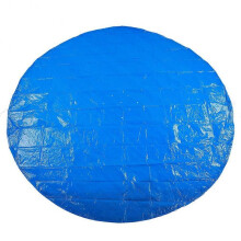 Round Swimming Pool Cover Waterproof Tarp Dustproof Cover PE Fabric Pool Ground Cloth Protective Mat Diameter 280CM for Outdoor Us