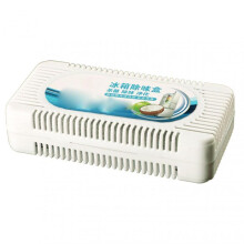 Refrigerator Deodoriser Odour Removal Box Fridge Freshener White Plastic Box Eliminates Unpleasant Smells Keeps Food Fresh Lightweight Compact Design