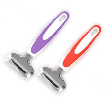 Stainless Steel Cheese Slicer Sharp Blade Multifunctional Cheese Grater Durable Cheese Peeler Easy Cheese Cutting Tool Set Orange Purple Pack of