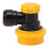 5/16 Quick Push Fit Ball Lock Connector Gas Input Yellow Liquid Durable Plastic Easy Installation Compact Design for Brewing System 1