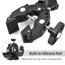 Morsetto di montaggio Super Clamp argentato, 1,5 kg, 5,5 cm, 1/4in ARRI