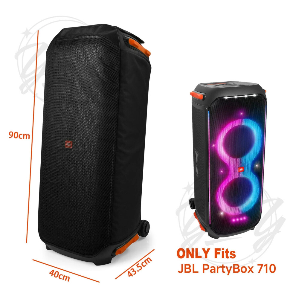 (Black) Fits Jbl Partybox 710 Speaker Protective Cover Dustproof Outdoors Storage Black 6963793980697