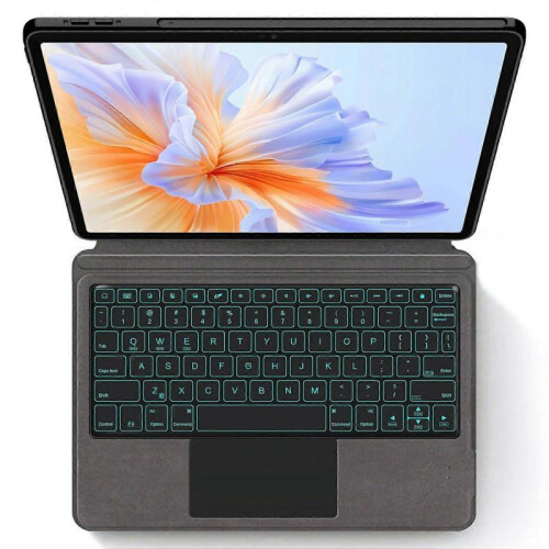 For Honor Pad V9 Leather Case+Touchpad Bluetooth Keyboard with Backlit 1
