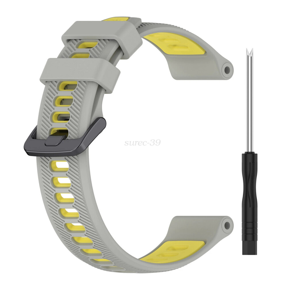(gray-yellow) For Garmin Forerunner 935/945/965/955 Wrist Watch Band Strap Replacement *High Quality*-image-OPC-PHYHZ8T-NEW