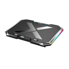 NUOXI Q8 Height Adjustable Gaming Laptop Cooling Fan Silent Notebook Cooler Stand with Dual USB