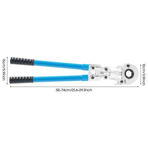 CW-1632 9PCS PEX Crimping Tool Kit for Crimping Aluminum/PEX/PB Pipe 1