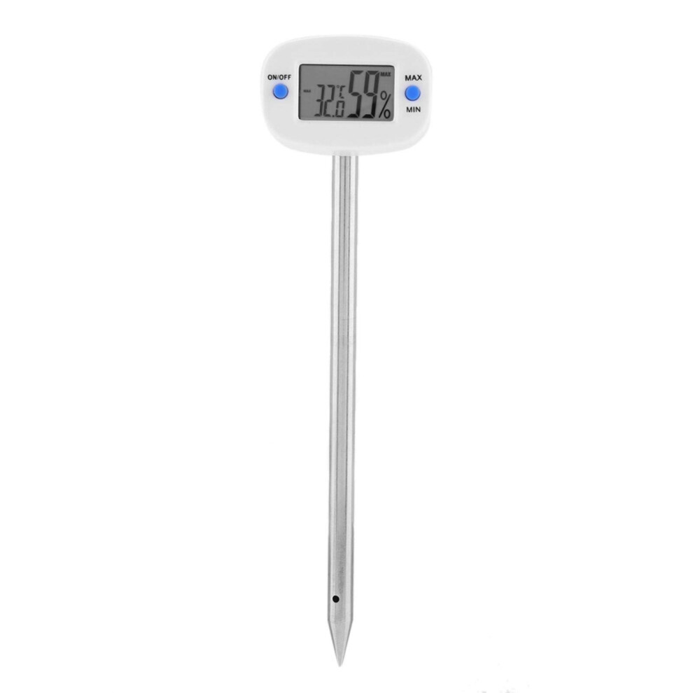 Soil Temperature Humidity Meter, Ta290 Digital Soil Hygrometer With Probe For Plant Care 943784971121