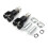 Black Motorcycle Rear Passenger Foot Pegs Bracket For Harley Softail 2000-2020 1