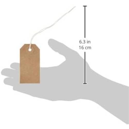 Strung Tag 70x35mm Buff (1000 Pack) KF01596 2