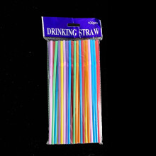 (Color Mixing, 1000pcs) 100-1000x Straws Flexible Plastic Bendy Colourful Drinking Straw Birthday Party
