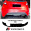 For Ford Fiesta ST MK7 Rear Diffuser Lip Valance Bumper Body Kit 2012-17 1