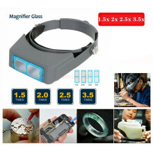 For Optivisor Headband Magnifier Glass Magnifying Visor Glass Headband 4 Lenses
