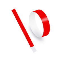 (Red, 100pcs) 100PCS Tyvek Event ID Paper Wristbands Festival Party Security Club LGBT Bands Hot