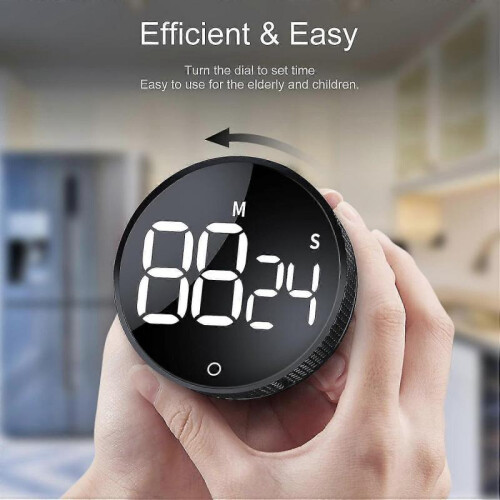 Digital Kitchen Timer, Visual Timer Large LED Display Magnetic Timer for Classroom Cooking Fitness Baking Learning Teaching 2