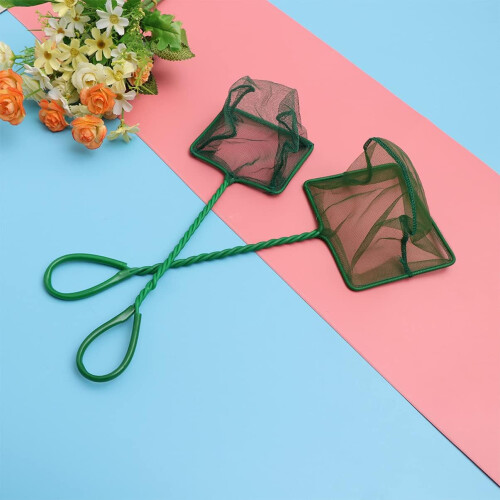 6 Pcs Small Aquarium Accessories Aquarium Net Handle Betta Fish Net Accessories for Pool Cleaning 2