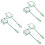 6 Pcs Small Aquarium Accessories Aquarium Net Handle Betta Fish Net Accessories for Pool Cleaning 1
