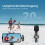 (Schwarz) YRF Kabelloses Lavalier-Mikrofon, kompatibel mit iPhone – Android-Computer, Mini-Mikrofon, kompatibel mit Live-Streaming, Video-R 4