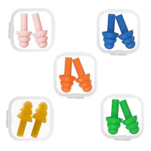 (Multicolor)Sleeping or Swimming Earplugs, Reusable Silicone Earplugs for Snoring, Studying, Traveling, Swimming