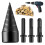 3pcs Firewood Log Splitter Drill Bit, Removable Wood Splitter Drill Bit, Drill Screw 1