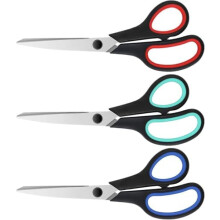 Pack de tijeras de acero inoxidable de 8 pulgadas con hojas ultra afiladas y compatibles con mangos, tijeras, tijeras multiusos compatibles