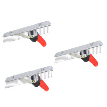 3pcs Grooming Comb for Dogs Professional Dog Hair Rake Soft Surface Comfortable for Pet Waterresistant