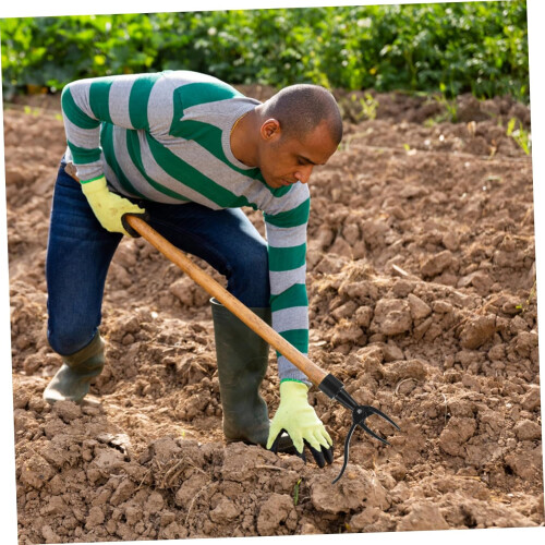 Manual Weeder Weeding Device Root Puller for Garden Weeding Tool Bamboo Comfortable Handle Long Life 2