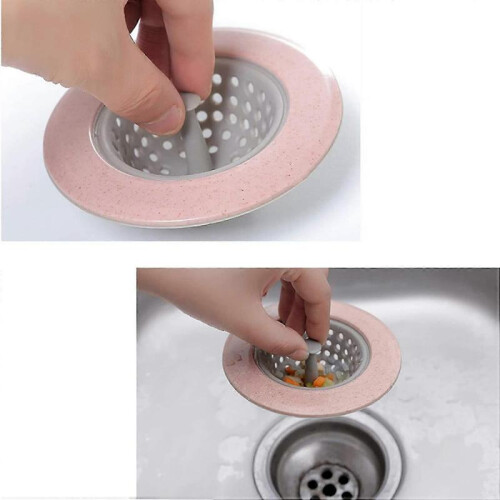Kitchen Sink Strainer, Mesh Silicone Sink Plug Drain Filter, Drain Protector Bathroom Drain Filter Sink Plug Sewer Anti-clog Filter for Kitchen 2